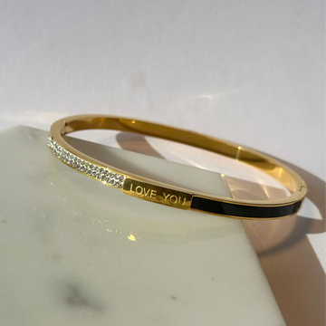 Stainless Steel Openable Bangle (24K PVD Gold Plated)