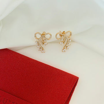 Clear Bow | Earrings
