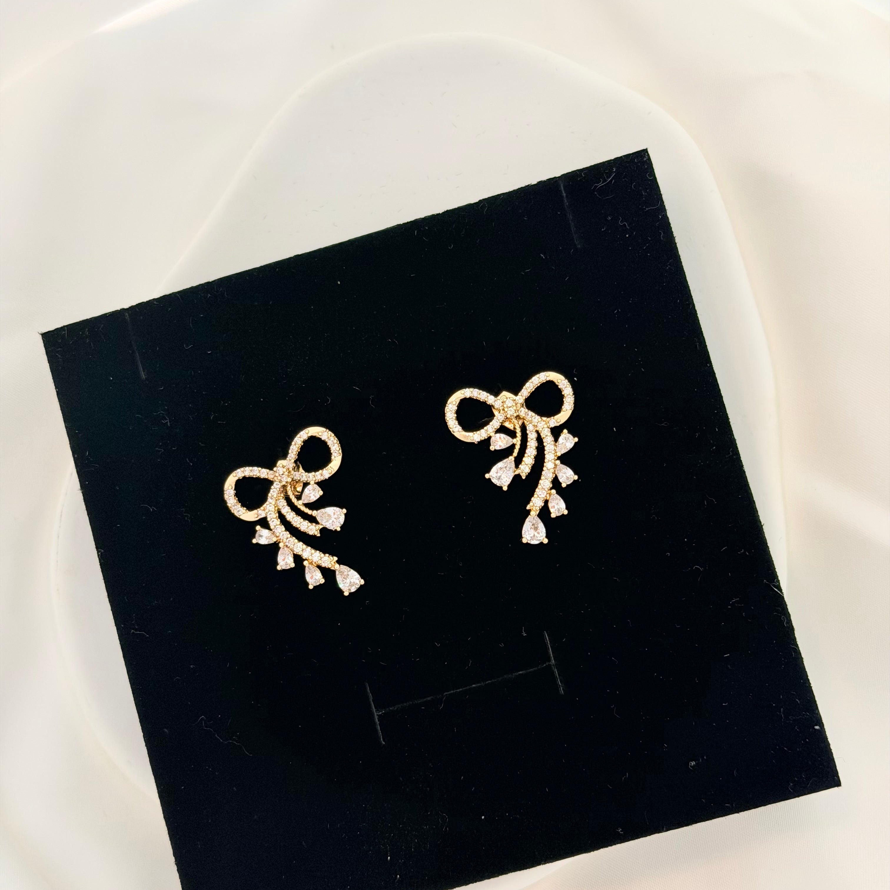 Clear Bow | Earrings
