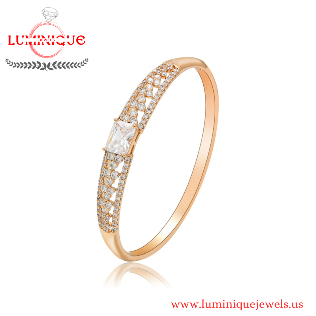 Luxury Openable Bangle (18K PVD Gold Plated)