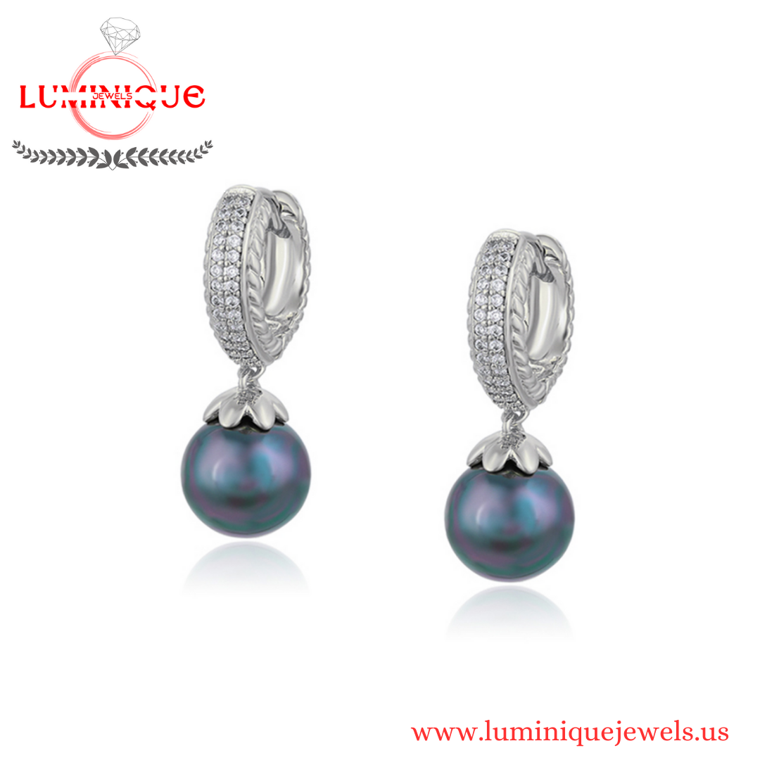 Simple Earrings (Platinum Plated)