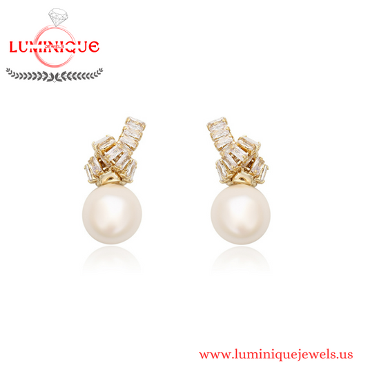 Fashion Elegant Earrings (14K PVD Gold Plated)