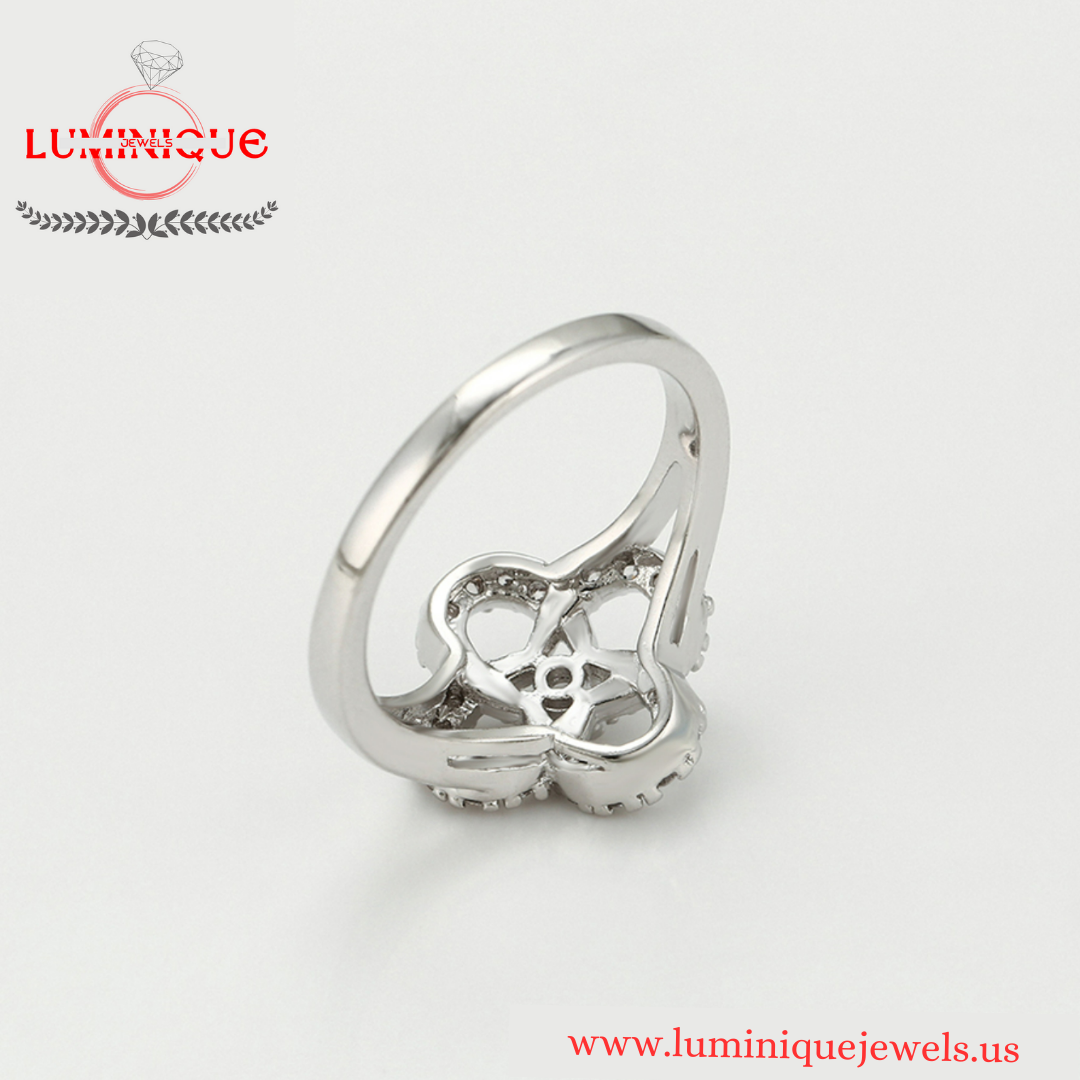 Flower Ring (Platinum Plated)