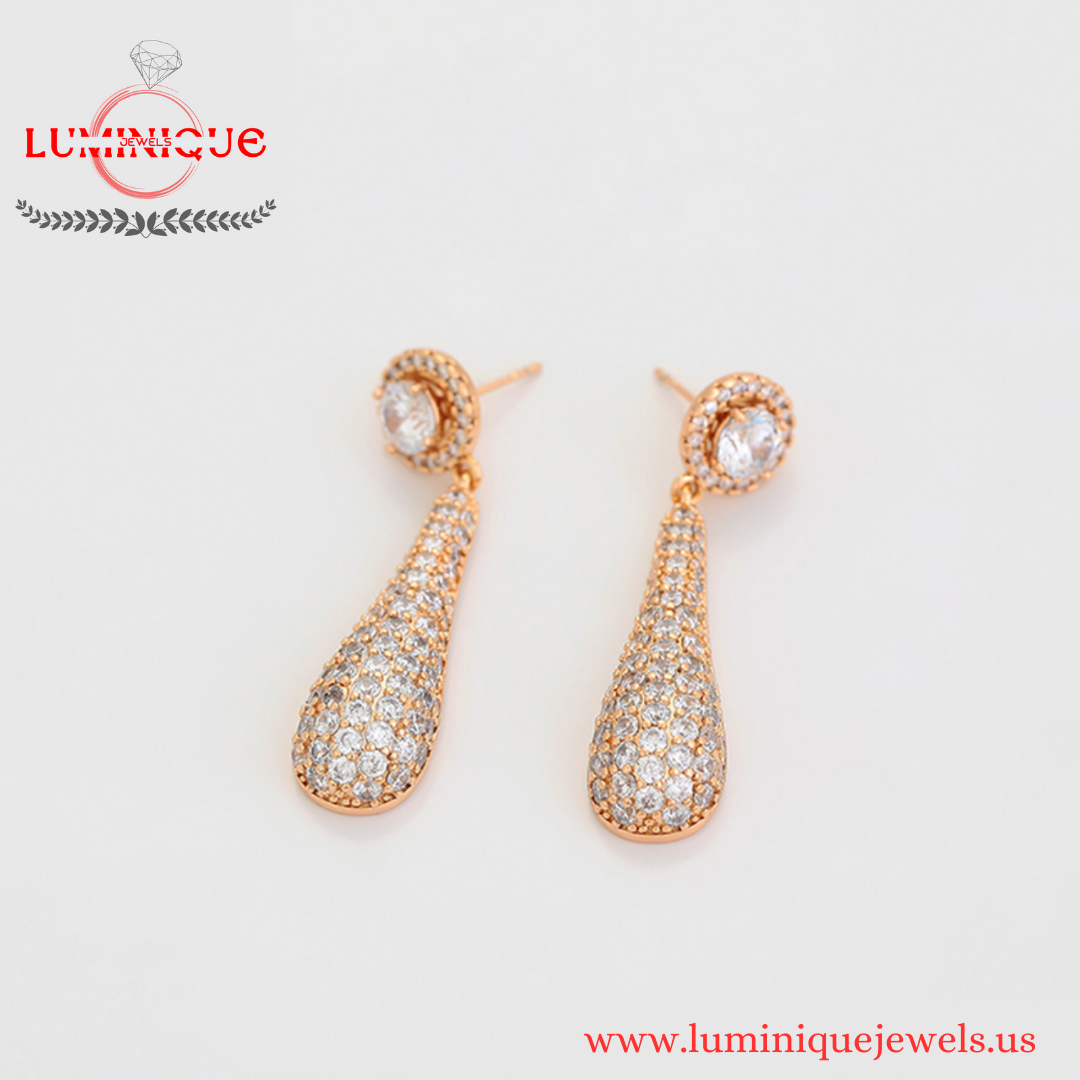 Zircon earrings