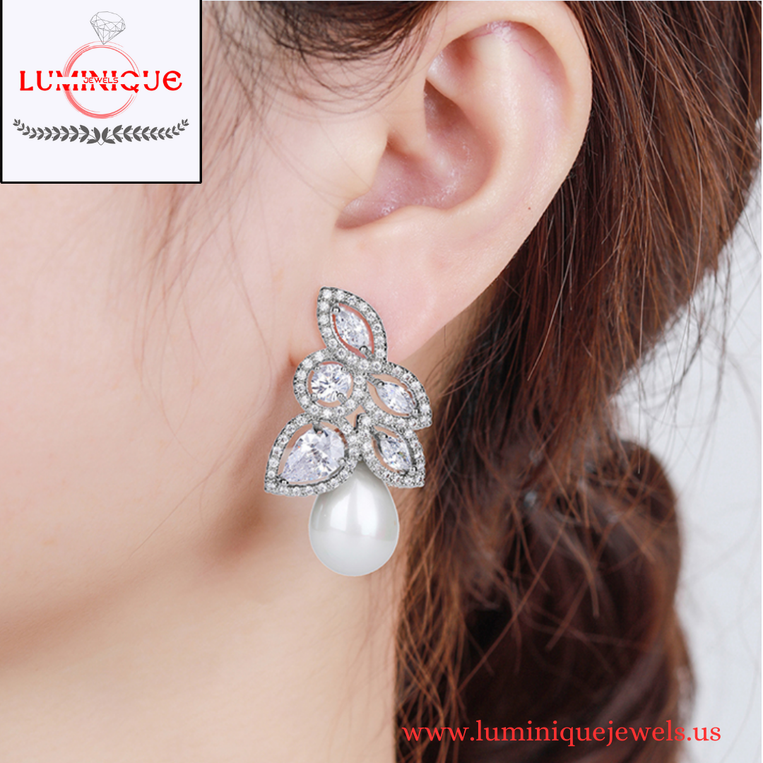 Luxury Earrings (Platinum Plated)