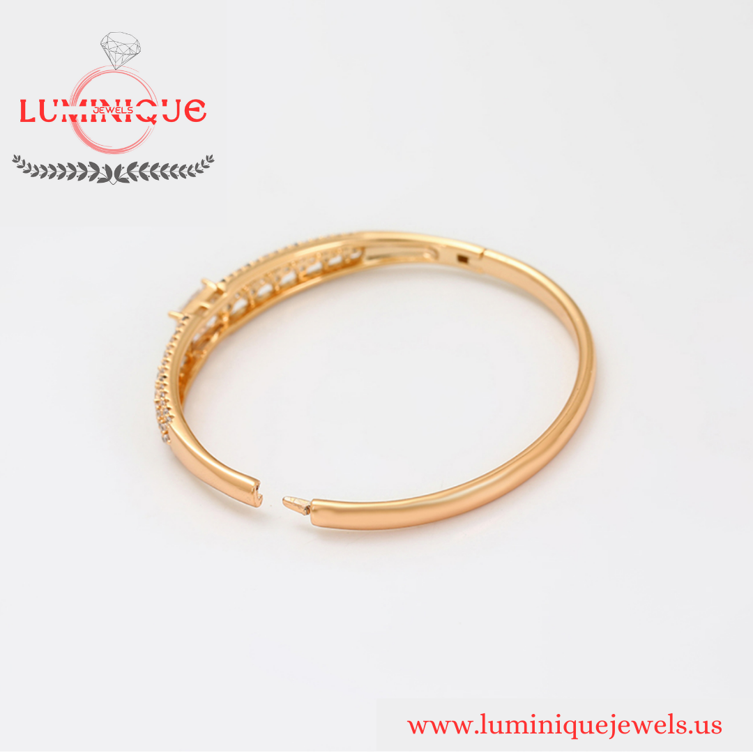 Luxury Openable Bangle (18K PVD Gold Plated)