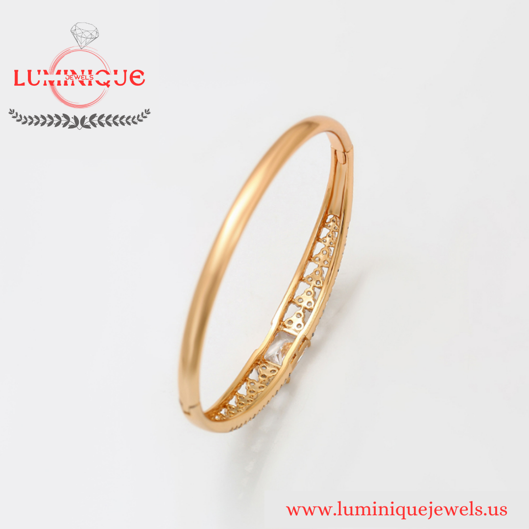 Luxury Openable Bangle (18K PVD Gold Plated)