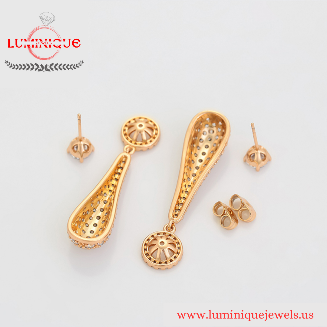 Zircon earrings