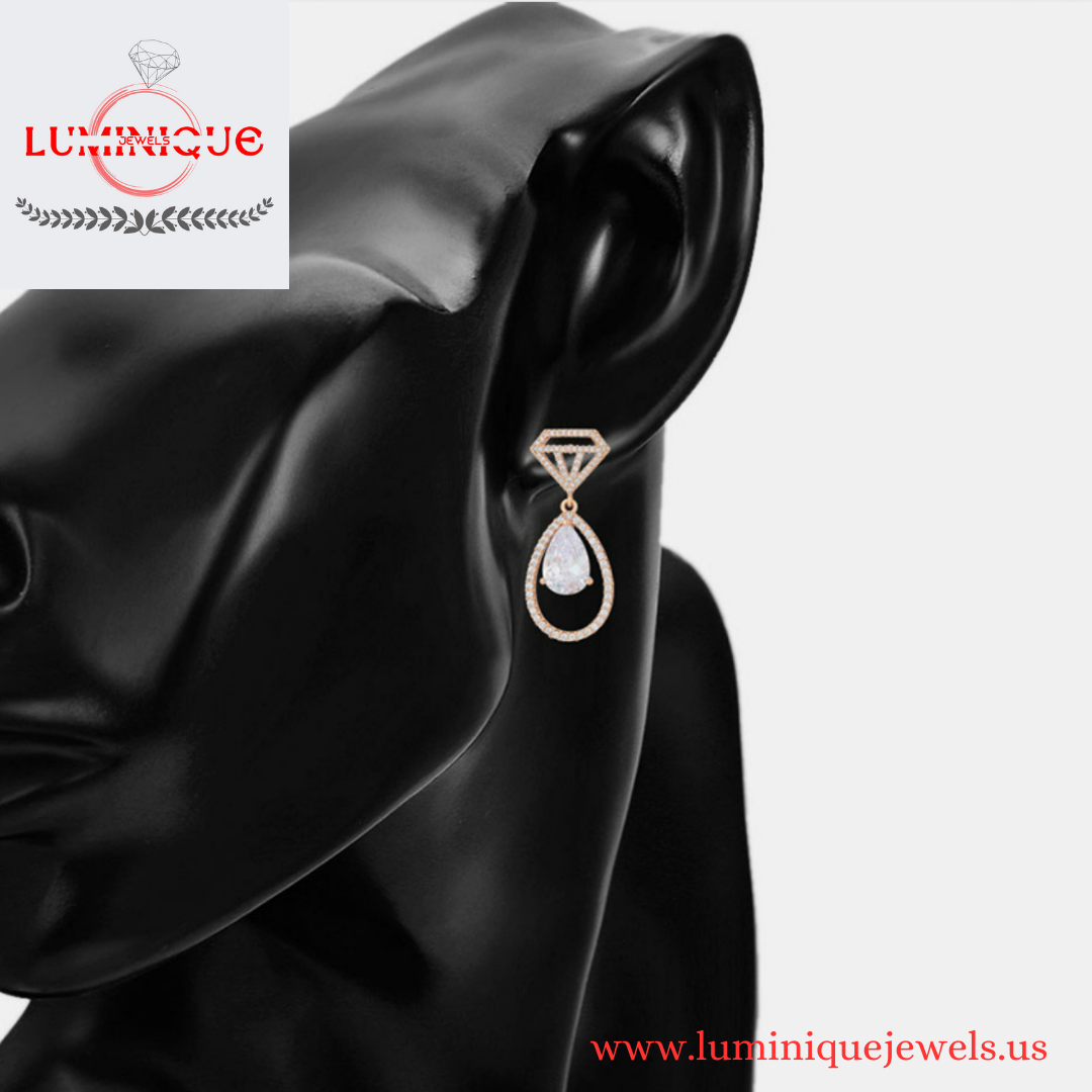 Luxury Diamond Shape Earrings (18K PVD Gold Plated)