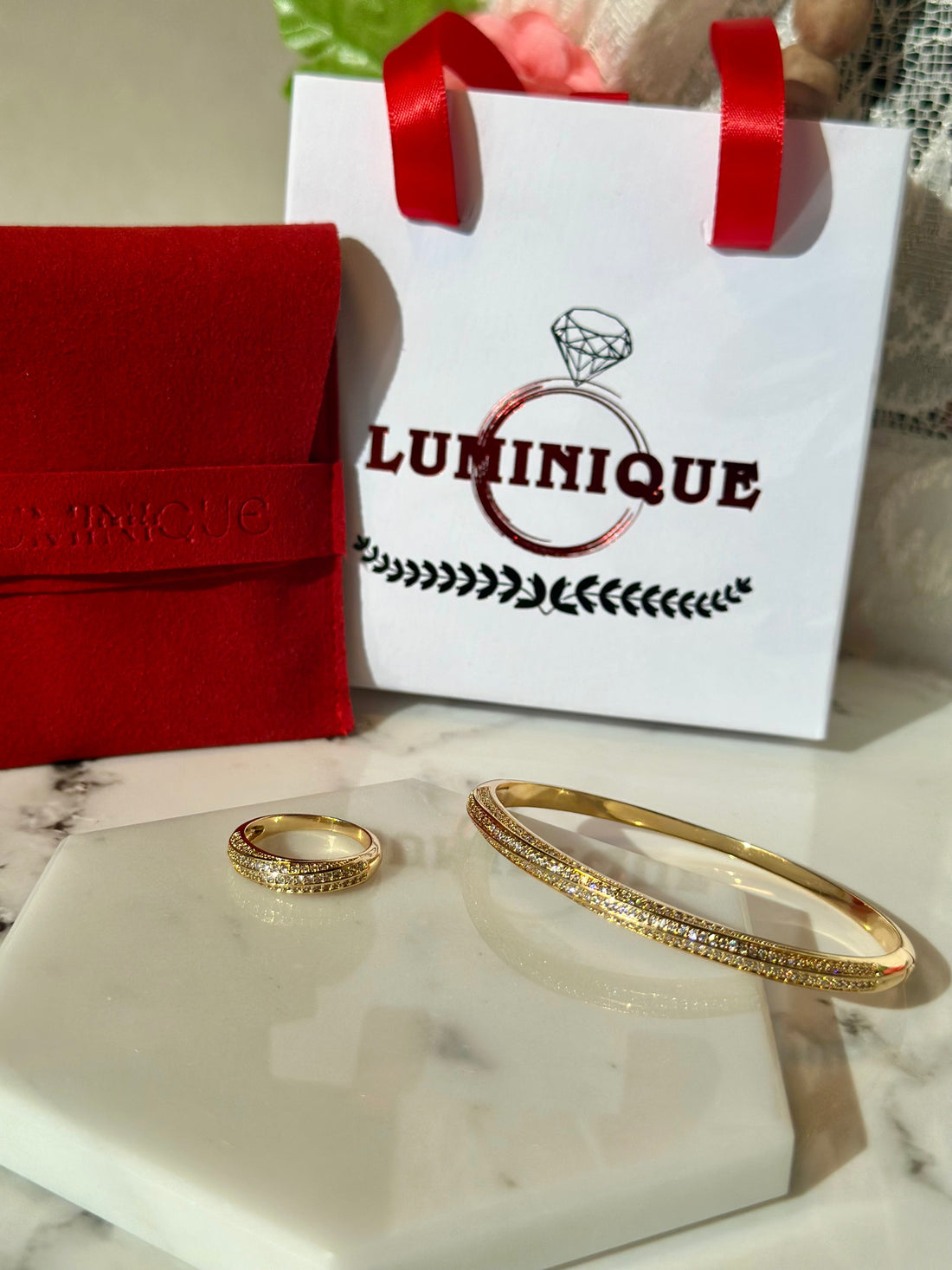 Openable Bangle set with ring