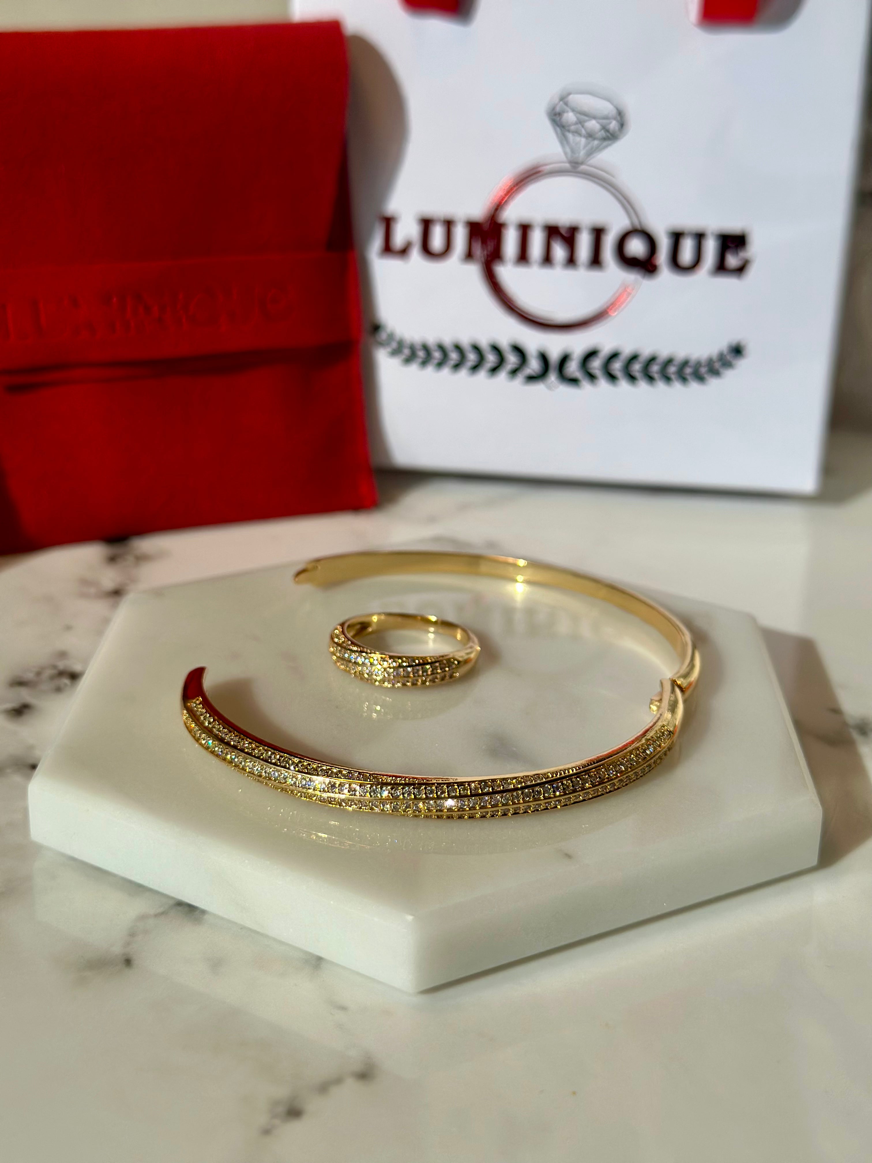 Openable Bangle set with ring