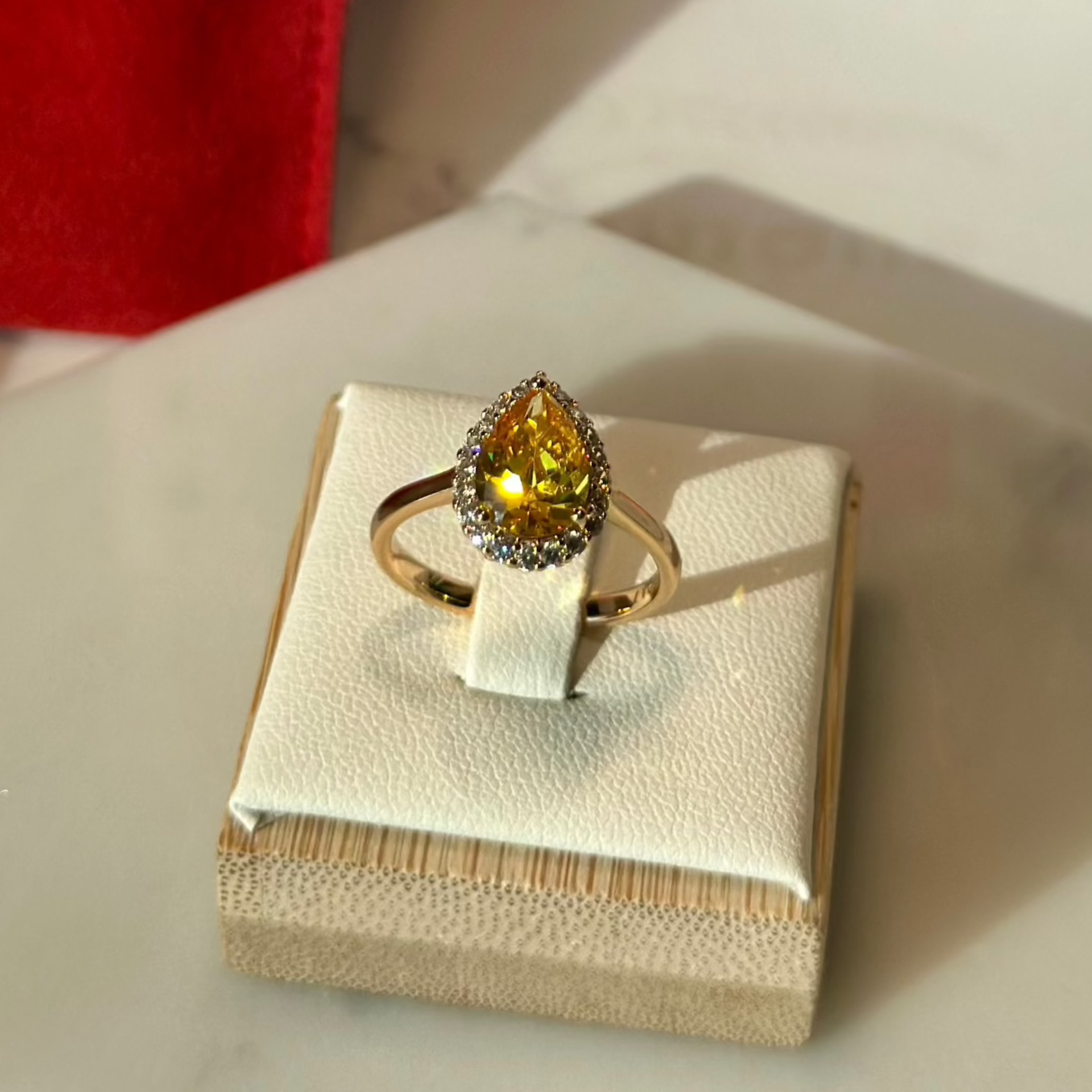 Gold Stone Ring (18K PVD Gold Plated)