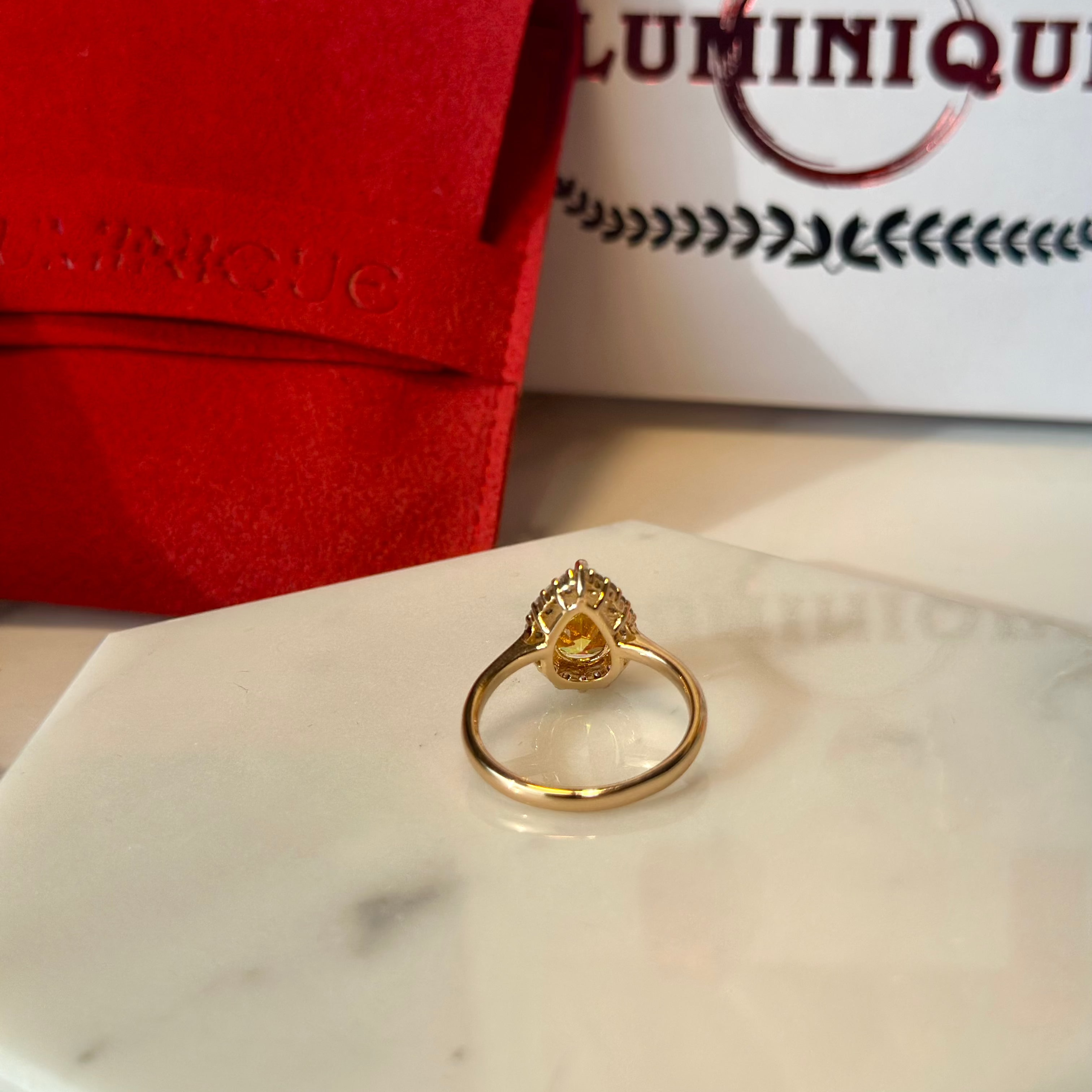 Gold Stone Ring (18K PVD Gold Plated)