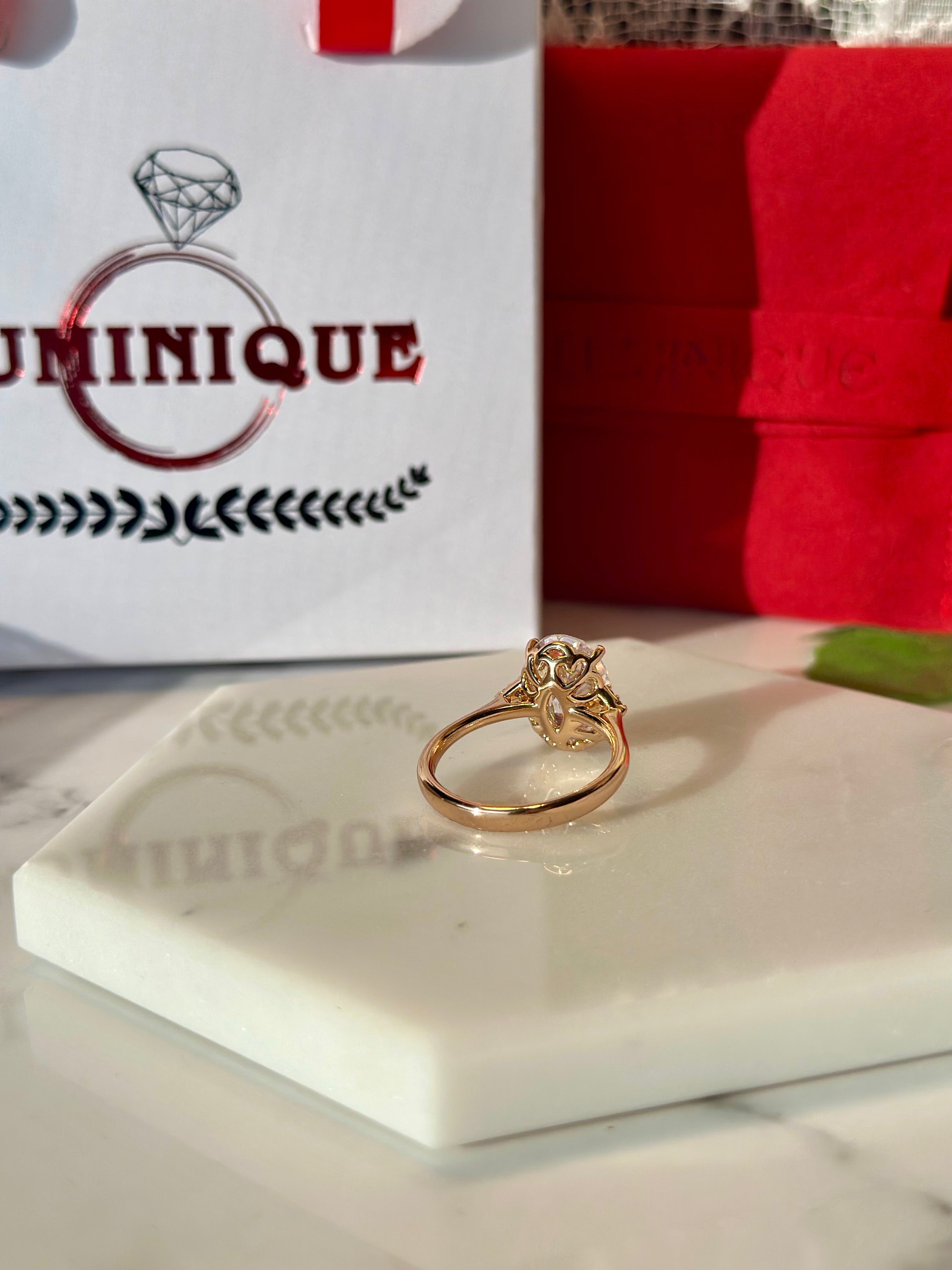 Clear Stone Ring (18K PVD Gold Plated)
