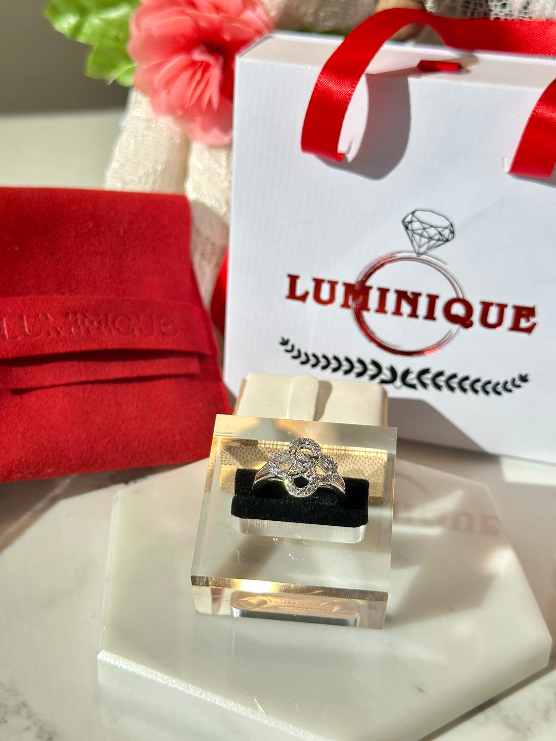 Flower Ring (Platinum Plated)