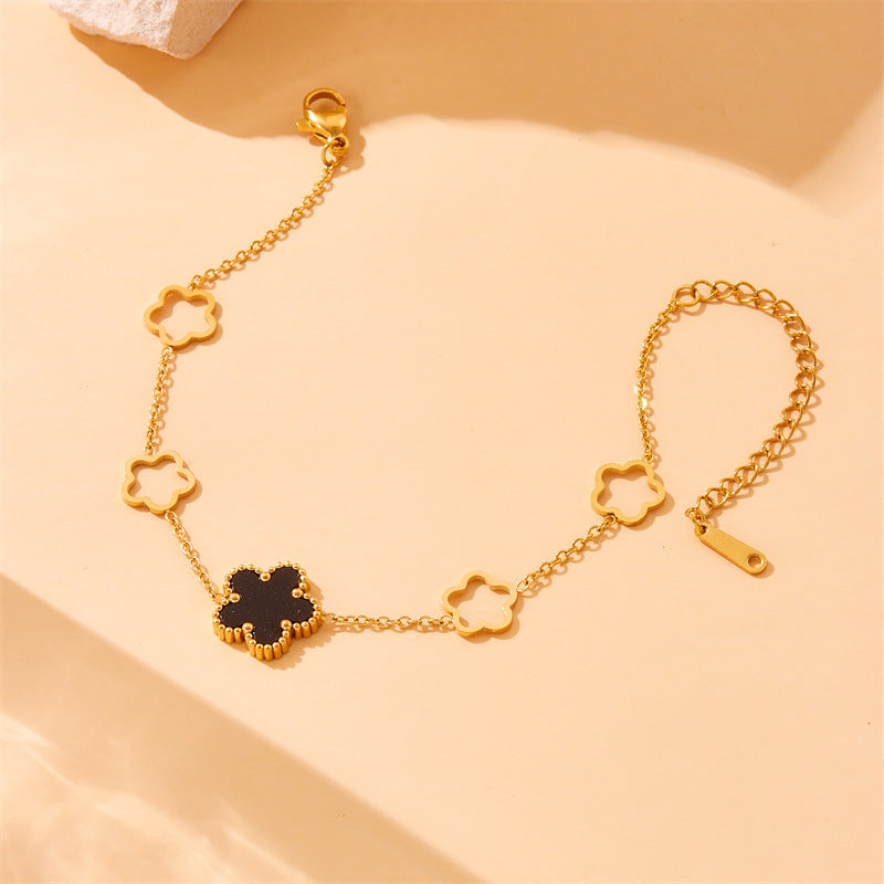 Black Daisy Bracelet